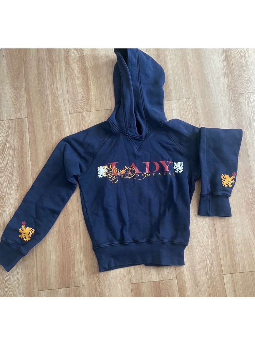 DSQUARED2 Heraldic Symbol Navy Hoodie